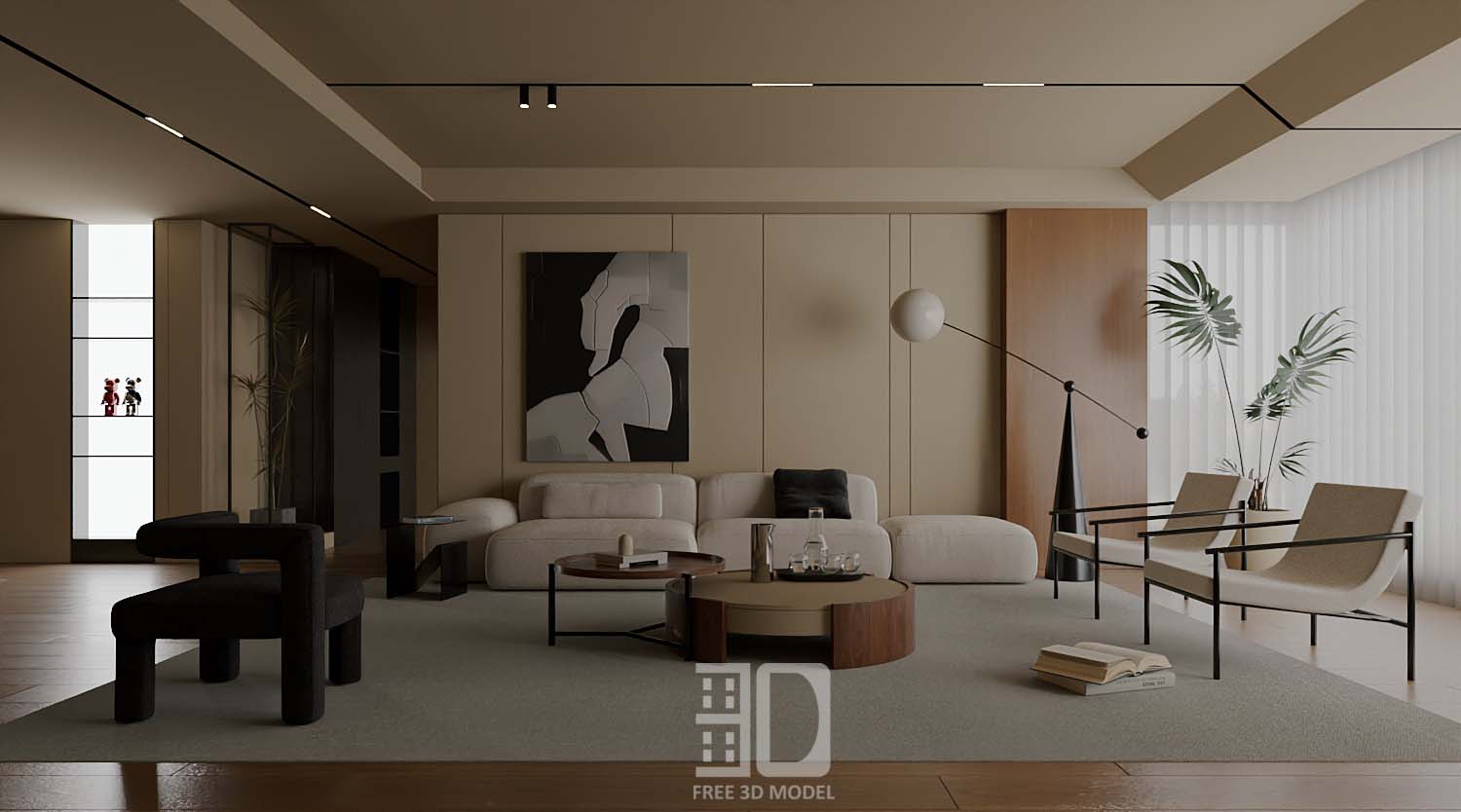 Download free 3d model of   livingroom sofa collected by 3df.pro 94