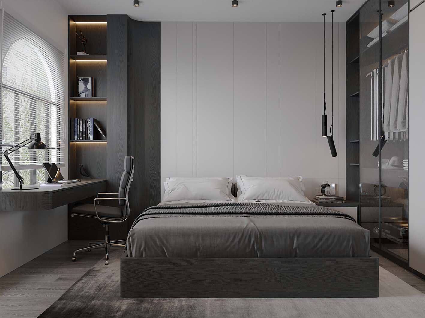 Download free 3d model of   bedroom design by 3DF.PRO 769