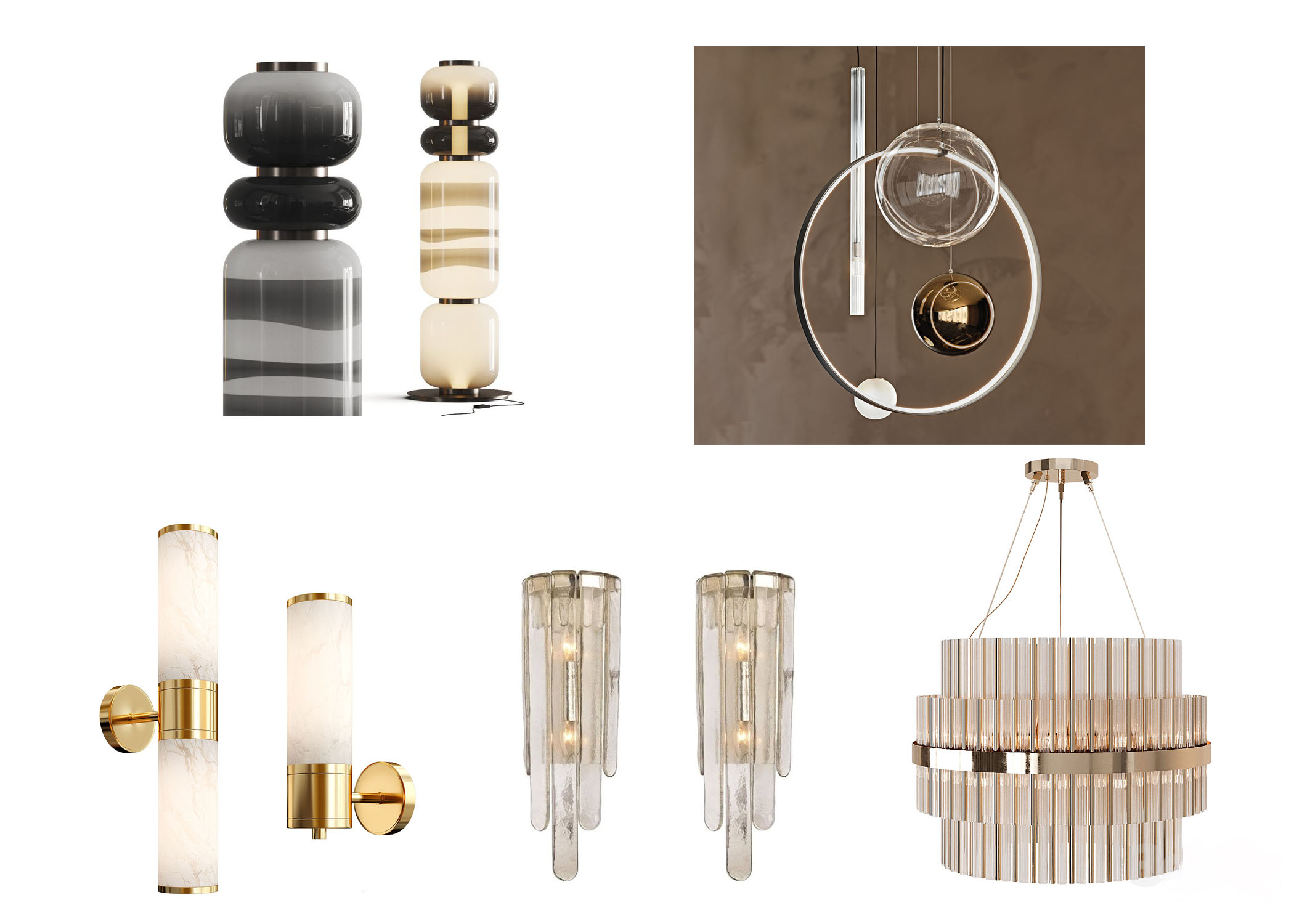 Download free 3d model of   pendant lights collected by 3df.pro 45