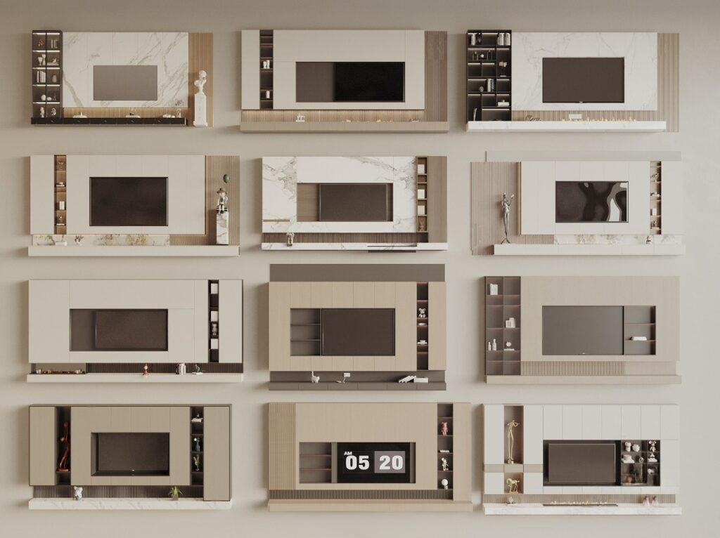 Download free 3d model of TV walls shared by 3DF.PRO 16