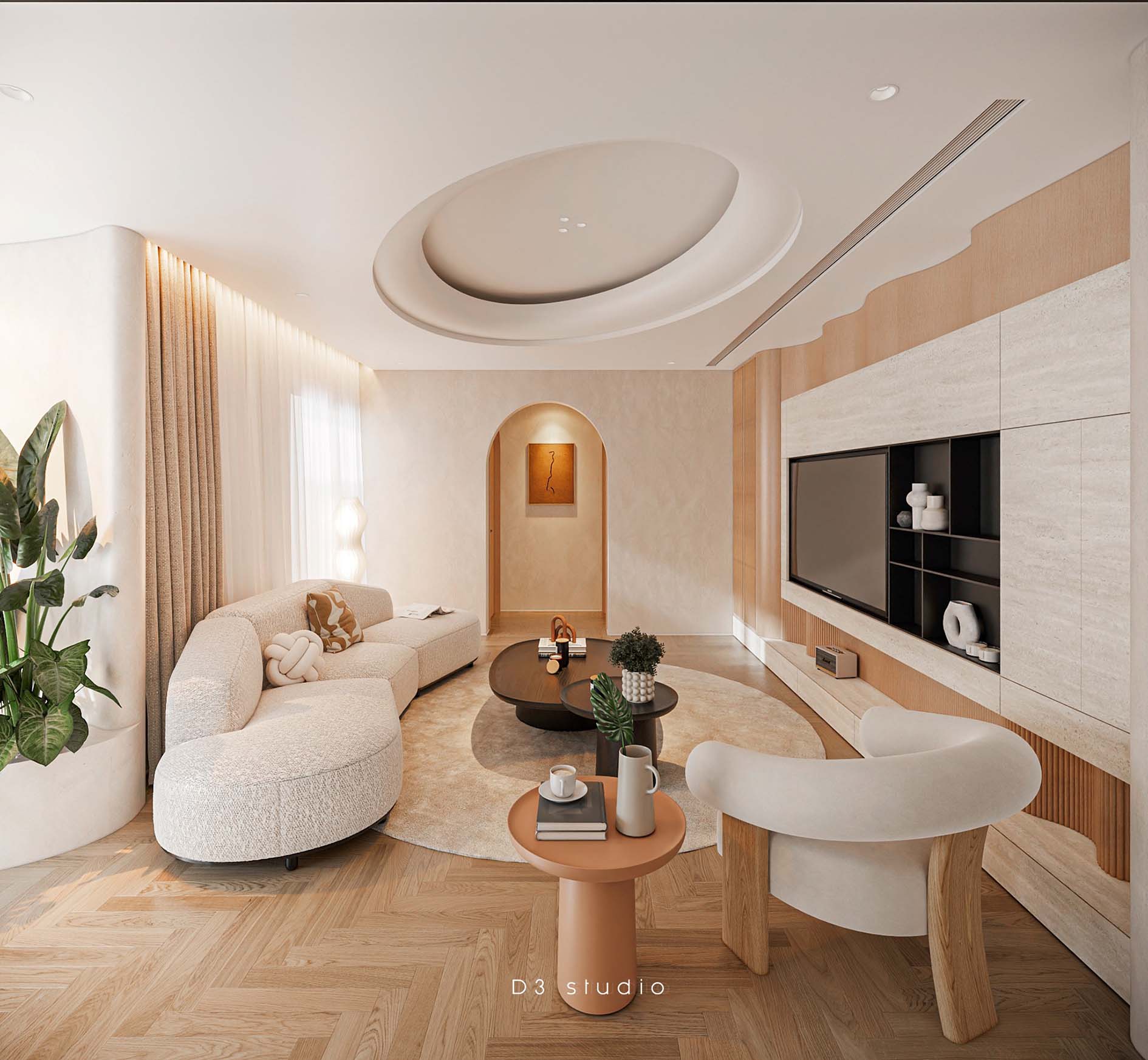 Download free 3d model japandi livingroom designed by Duong Bui 792