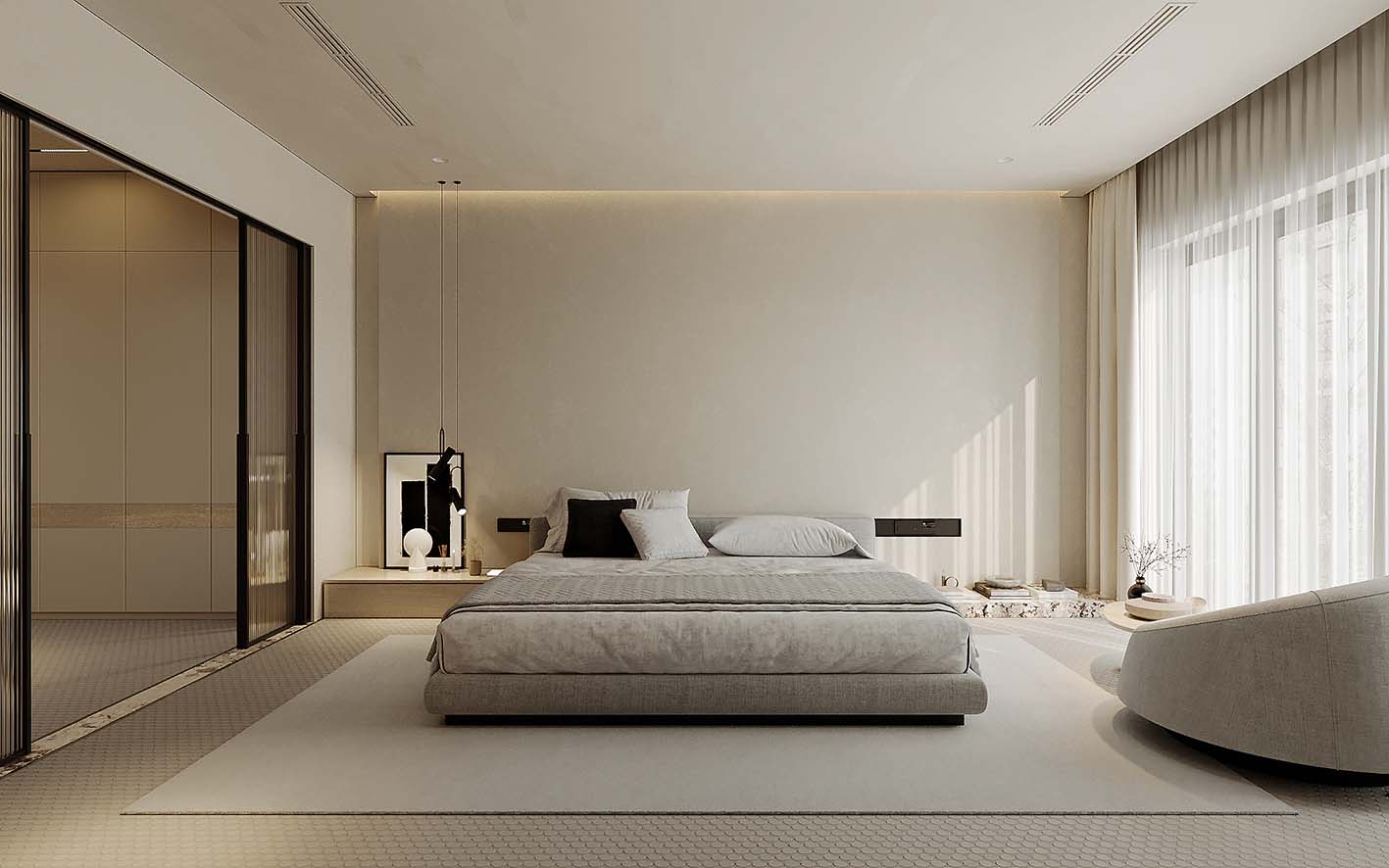 Download free 3d model of master bedroom designed by Pham Bao Ngoc Quan 794