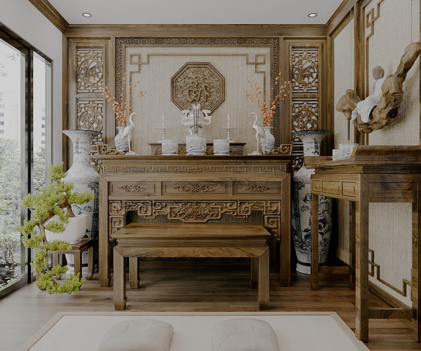 Download free 3d model of   altar room designed by 3DF  814