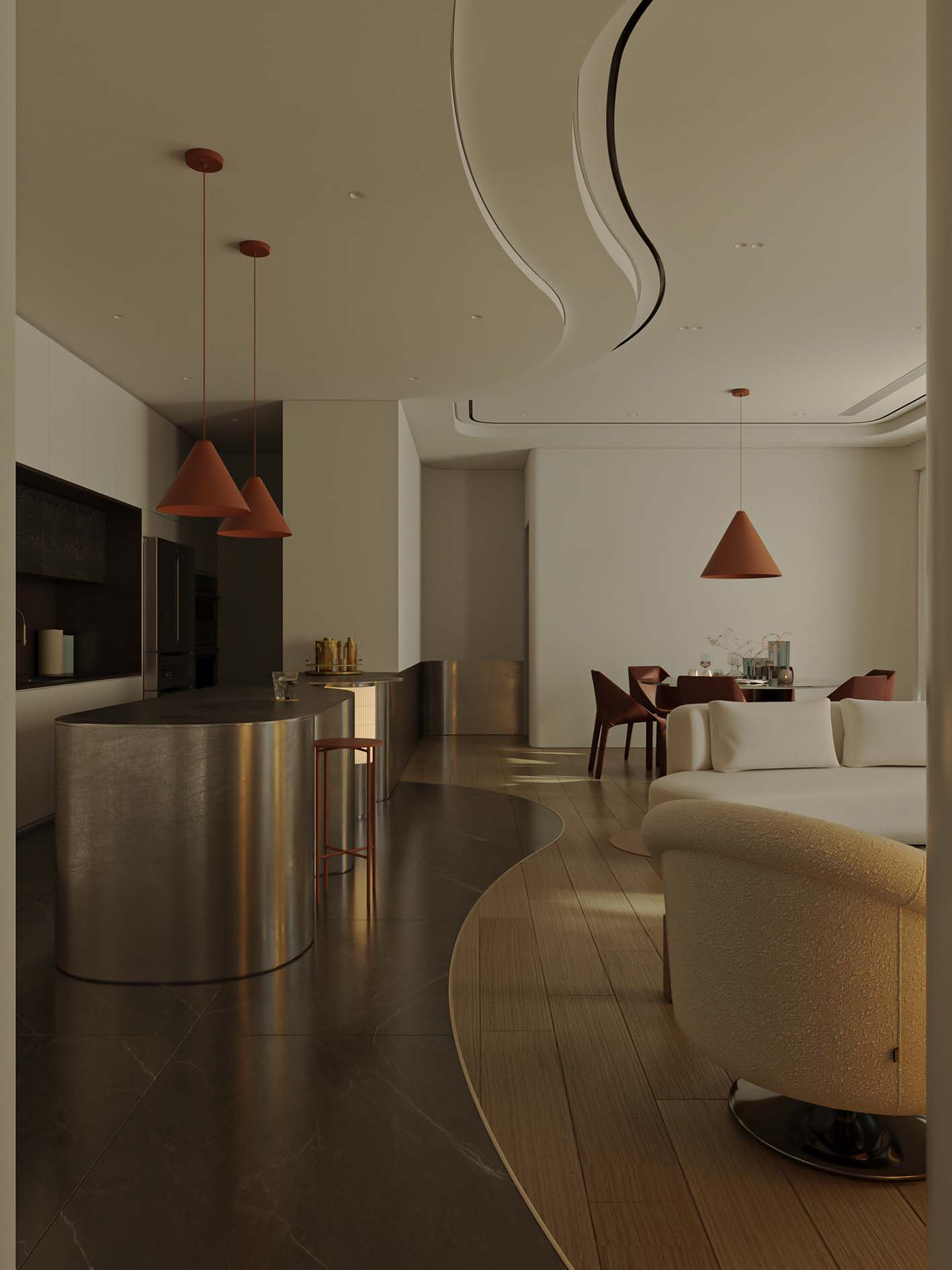 Download free 3d model livingroom and kitchen designed by Phuong Pham 812