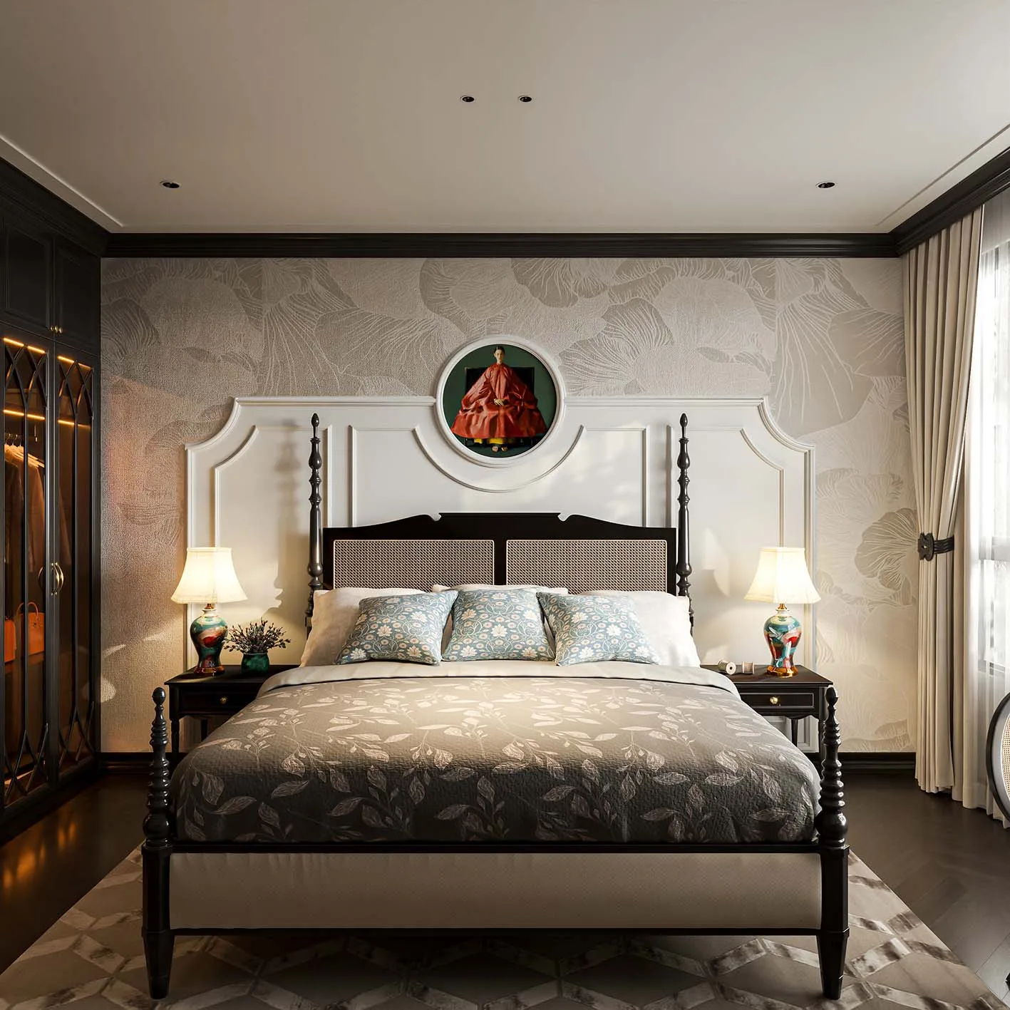 Free 3d bedroom scene by Mai Long 831
