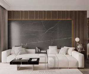 Free 3dsMax Livingroom And Kitchen Scene By 3df.pro 847
