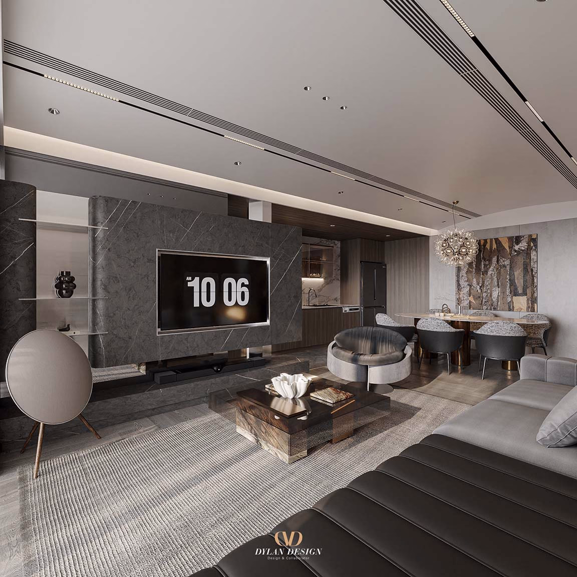 Free 3dsMax Livingroom And Kitchen Scene By Bui Vien 845