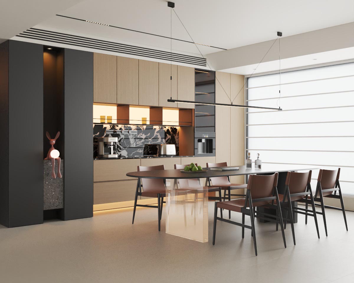 Free 3dsMax Dining room Scene By 3df.pro 865