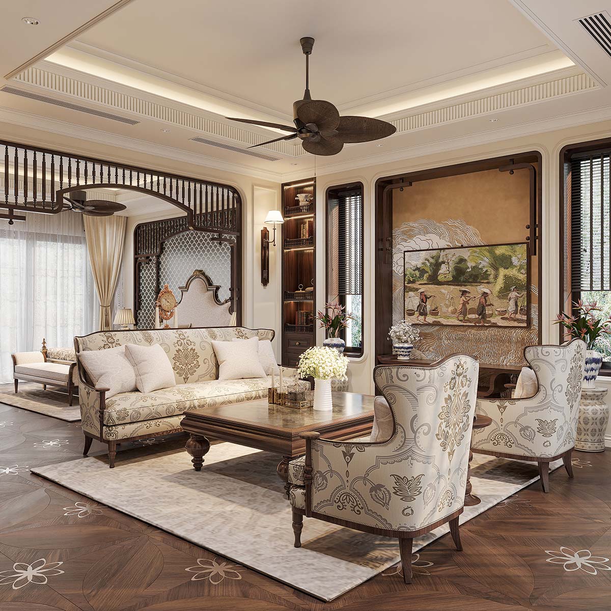 3dsMax Vip Master Bedroom Scene By Bo Studio 38