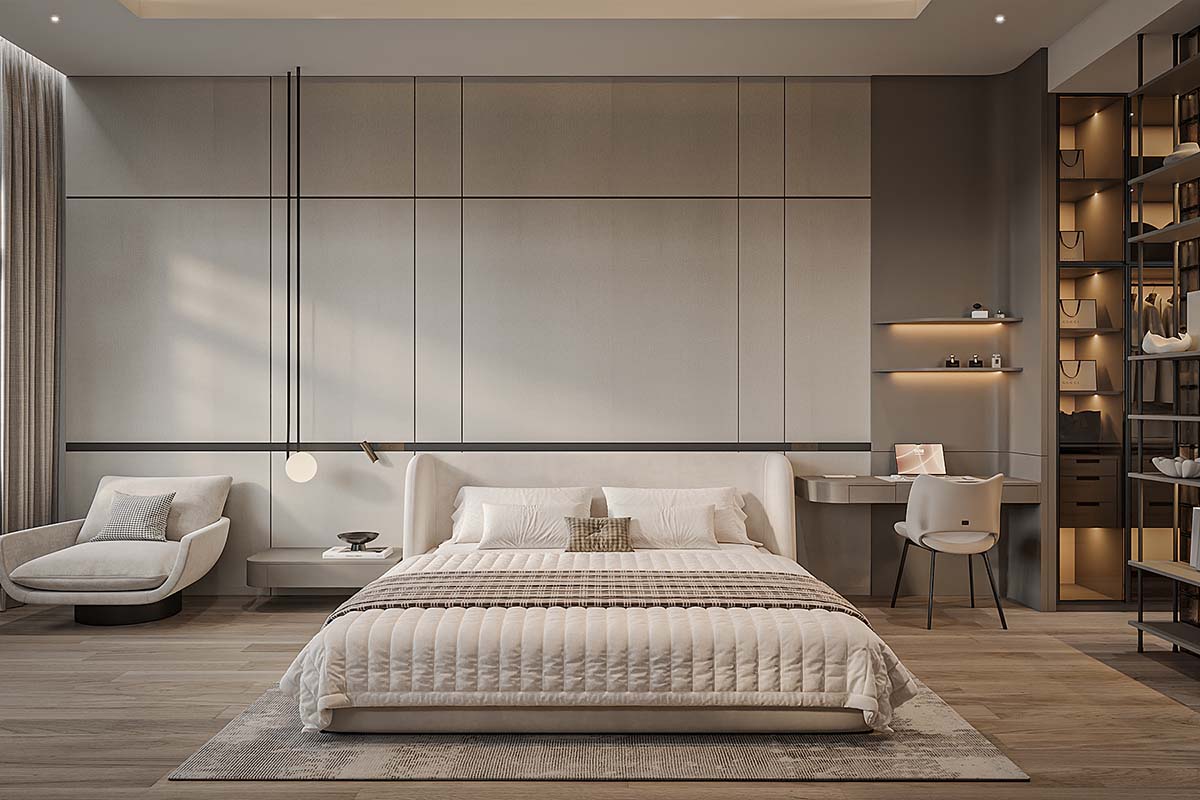 3dsMax Vip Master Bedroom Scene By Leo 40