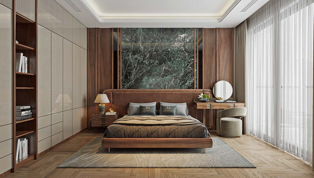 3dsMax Vip Wanut Bedroom Scene By Thuong Nguyen 60
