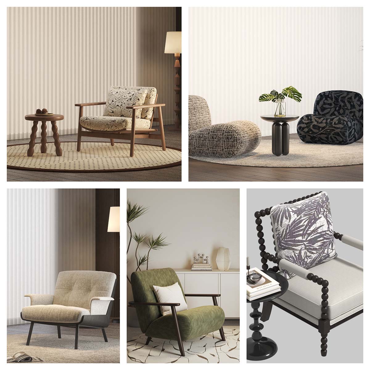Armchair 3D Models Pack 04 for 3dsMax 3df.pro