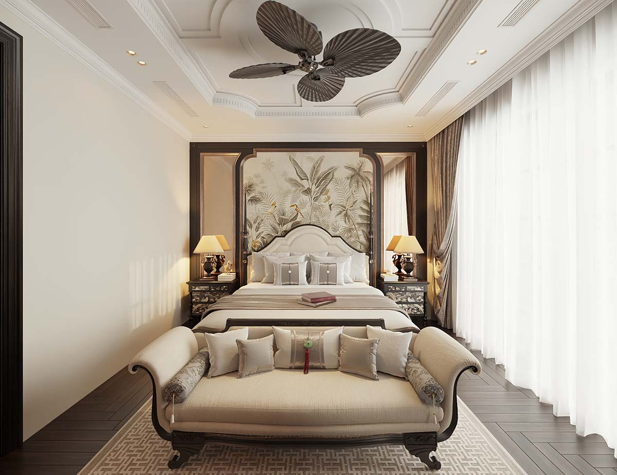 3dsMax Vip Indochine Master Bedroom Scene Long 73