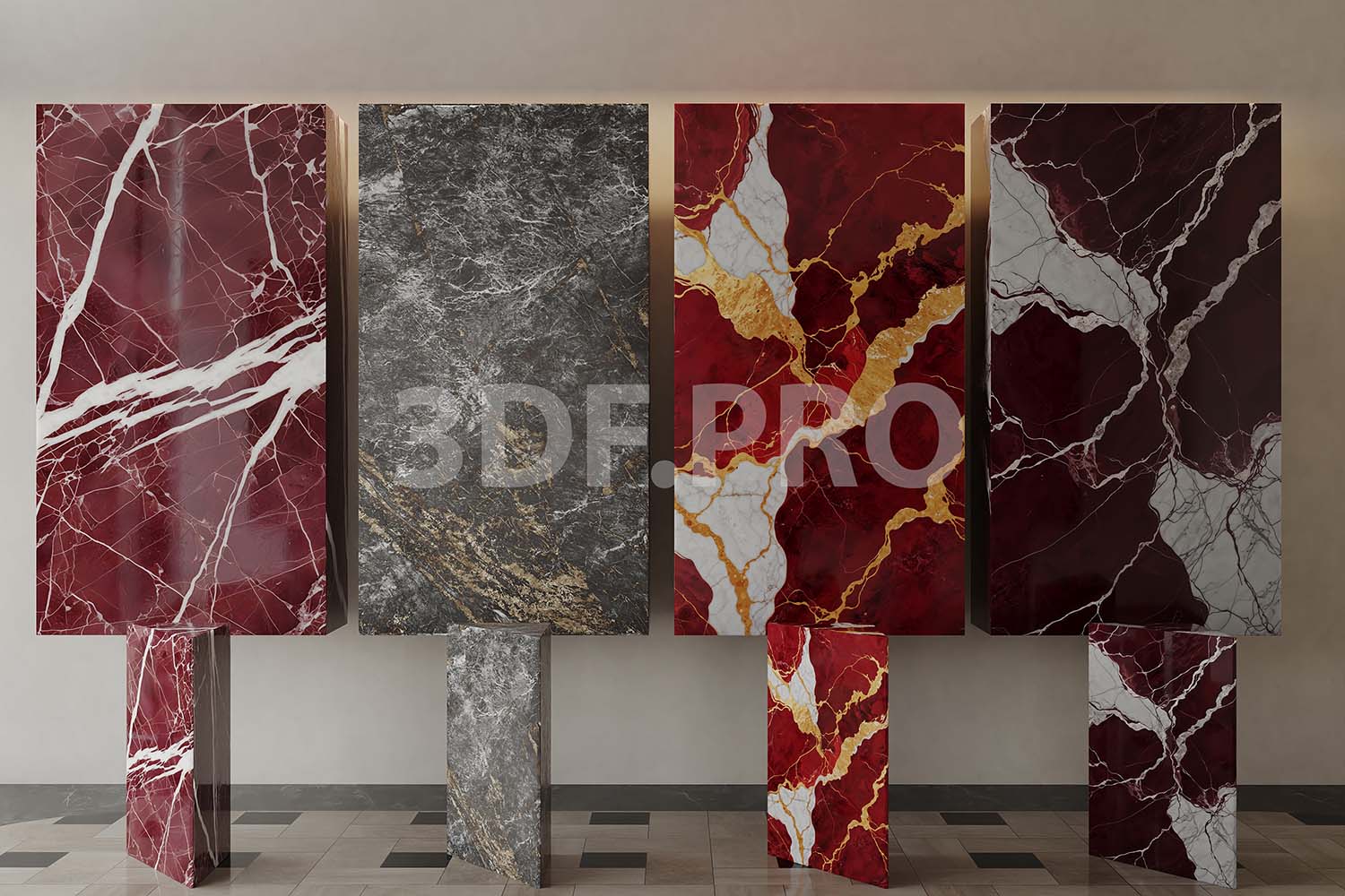 Marble Stone Materials by 3df.pro ST-02
