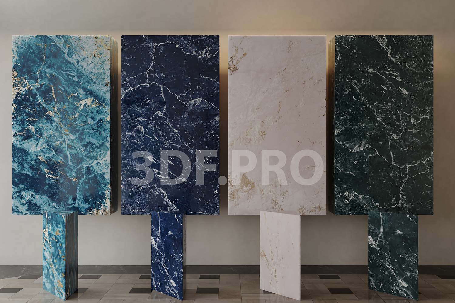 Marble Stone Materials by 3df.pro ST-04