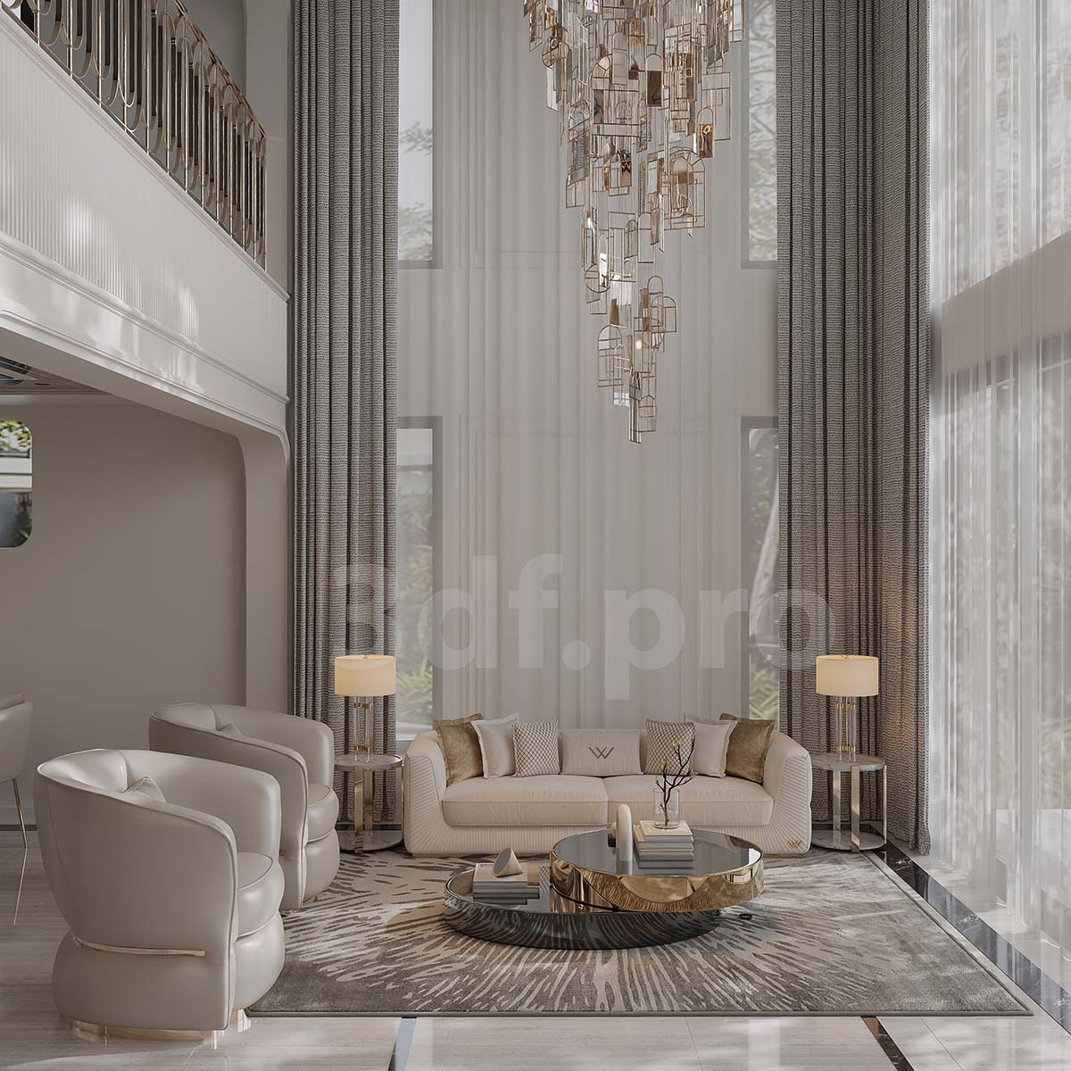 3dsMax Luxury Livingroom Scene By Cong Nguyen 105