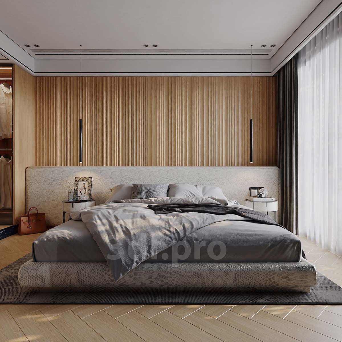 3dsMax Modern Bedroom Scene By 3df.pro 107
